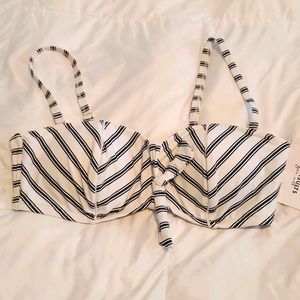 Stripe bikini top NWT